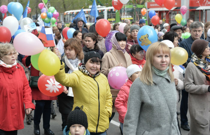 В Абакане Первомай сняли с высоты птичьего полёта