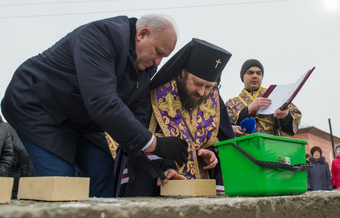 В Подсинем заложили храм в честь святителя Василия Великого