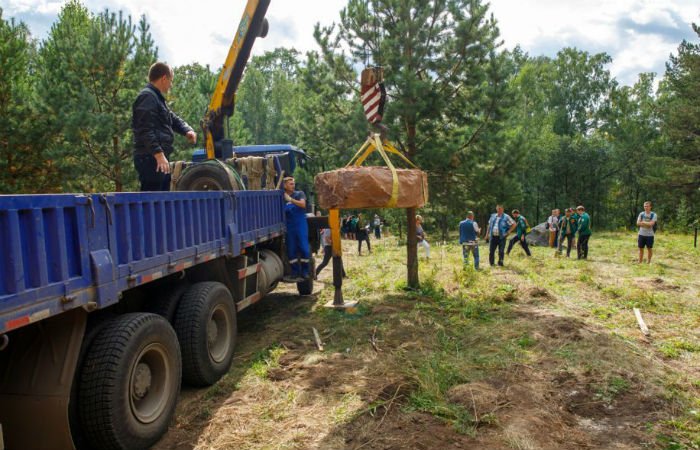 В Красноярске начали создавать сад камней под открытым небом