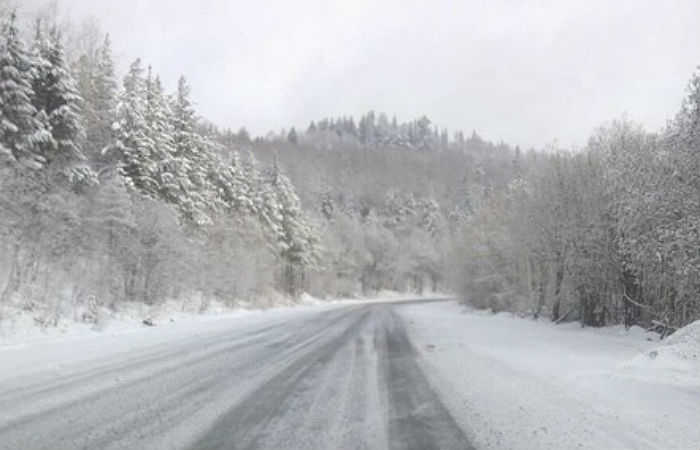В трех районах Хакасии выпал пятисантиметровый слой снега