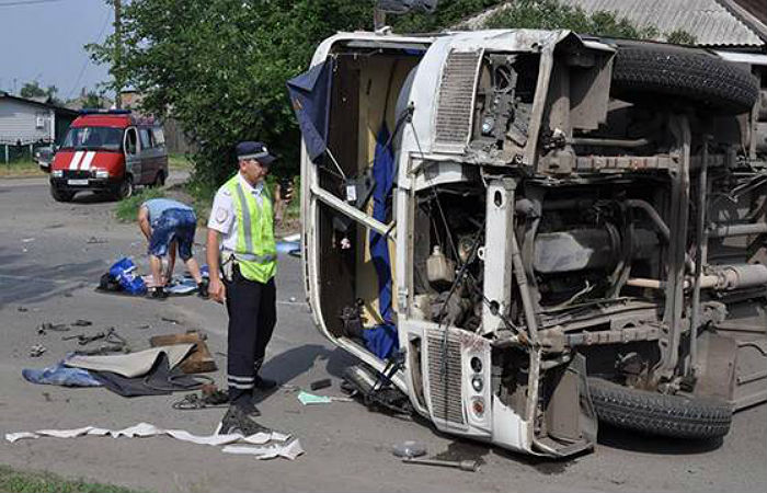 В Минусинске восемь человек пострадали в ДТП с двумя автобусами