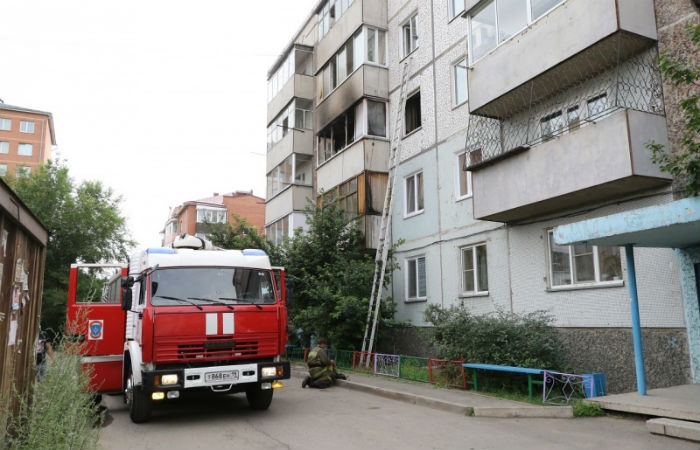 В Абакане квартира загорелась из-за свечи возле иконы