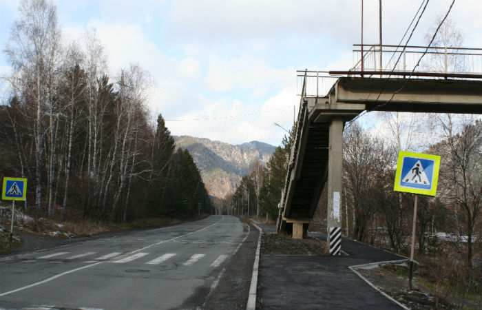 В поселке Майна ограничат движение из-за монтажа надземного перехода