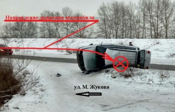 В Абакане в ДТП на Восточной дамбе пострадали два человека