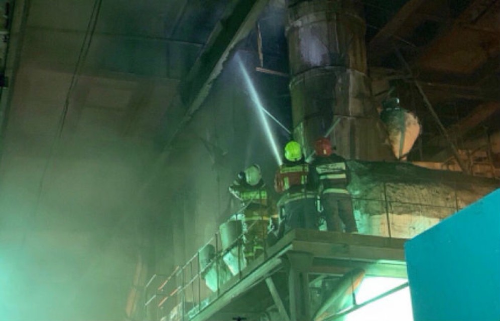 Полсотни пожарных тушили пожар на Абаканской ТЭЦ