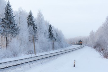 В Хакасии из-за мороза нарушено железнодорожное сообщение: лопнула рельса
