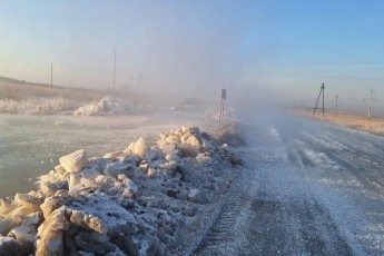 На трассу Белый Яр - Аршаново - Бея вышла вода
