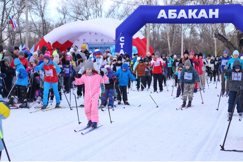 «Лыжня России» в Хакасии: программа и схема трассы