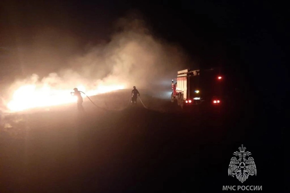 В Хакасии ликвидировали первый степной пожар в этом сезоне