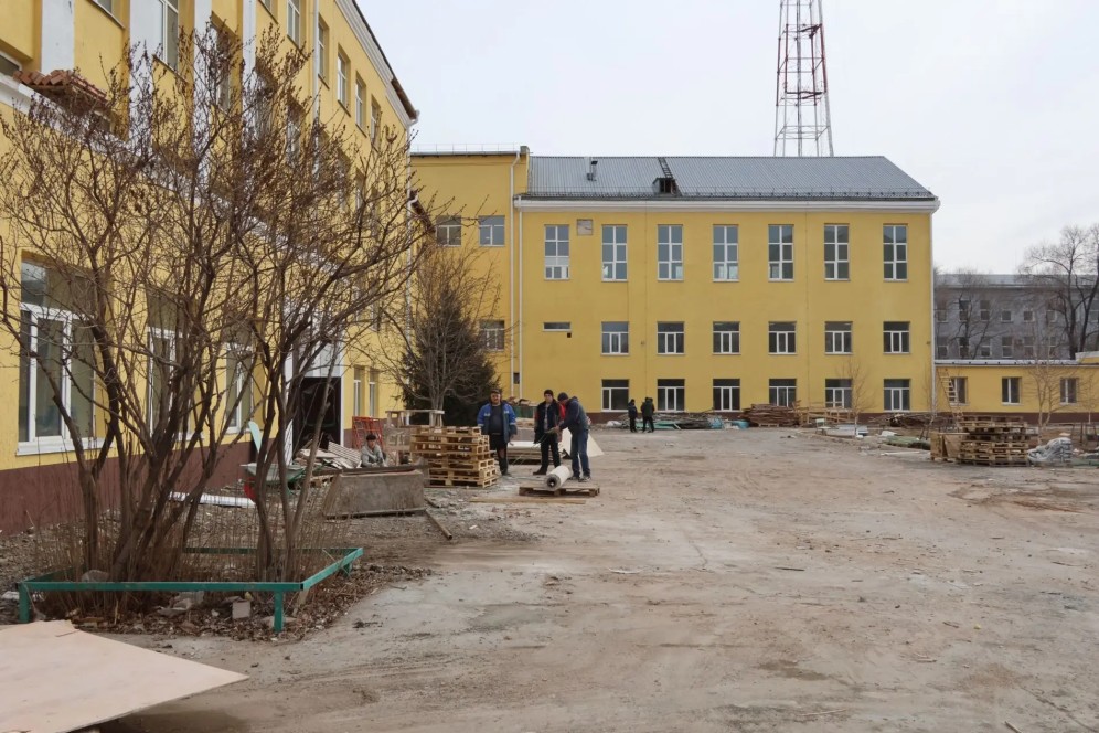 В Абакане завершается капремонт школы №1, открытие запланировано на 1 апреля