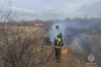 В Хакасии за сутки горели мусорные контейнеры и трава