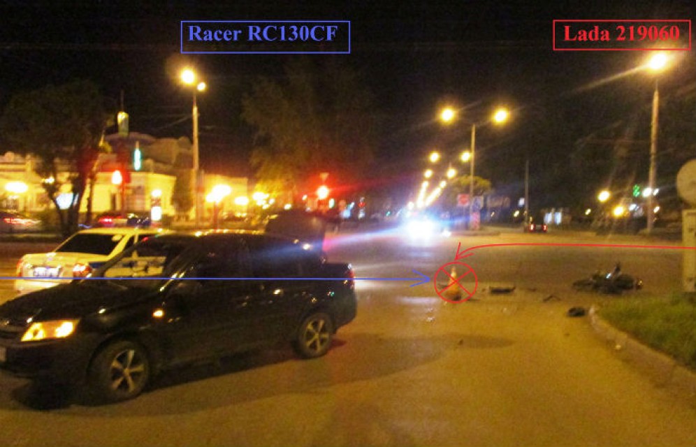 В Абакане в ДТП пострадали водитель и пассажир мотоцикла 