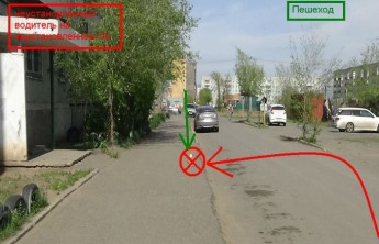 В Черногорске водитель сбил девочку во дворе дома и уехал