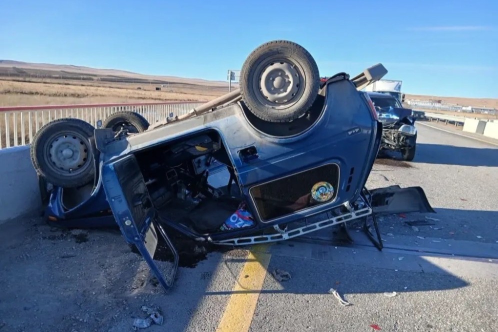 Несоблюдение дистанции привело к аварии на 384-м км трассы «Енисей» под Черногорском