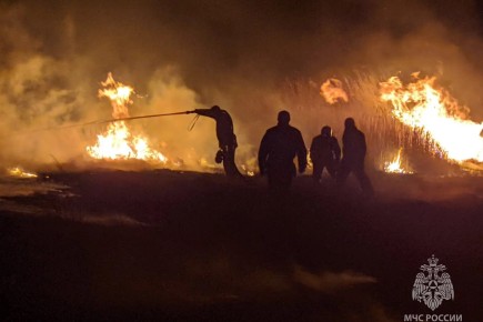 За сутки в Хакасии тушили дом, степные пожары и мусор
