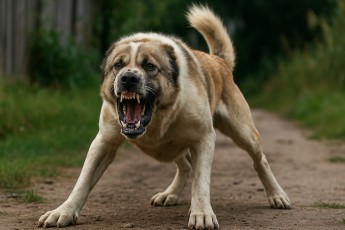 Полицейский в Красноярском крае застрелил алабая после нападения на жителей