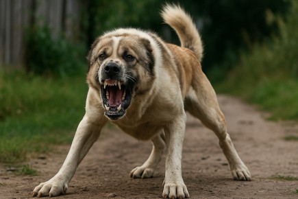 Полицейский в Красноярском крае застрелил алабая после нападения на жителей
