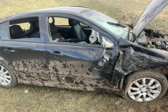 В Ширинском районе автоледи съехала в кювет