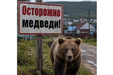 Медведица с медвежатами вышла к поселку в Таштыпском районе