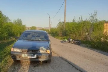 В Усть-Абаканском районе мотоциклист пострадал в ДТП, он был без прав