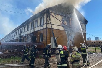 За сутки в Хакасии тушили два пожара - в Калинино и Майна