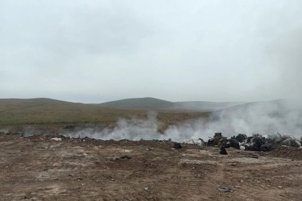 Ночью в Черногорске ликвидировали тление на свалке — для рекультивации привлекут тяжелую технику