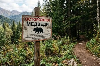 Медведь замечен на трассе Арбаты-Абаза в Таштыпском районе