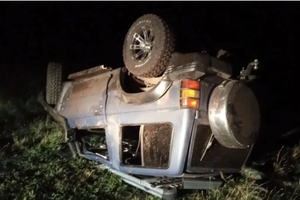 В Боградском районе при опрокидывании Mitsubishi погиб водитель