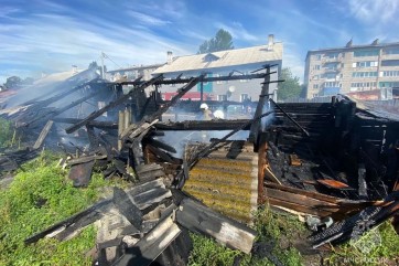 В Аскизском районе из‑за замыкания проводки загорелся частный дом