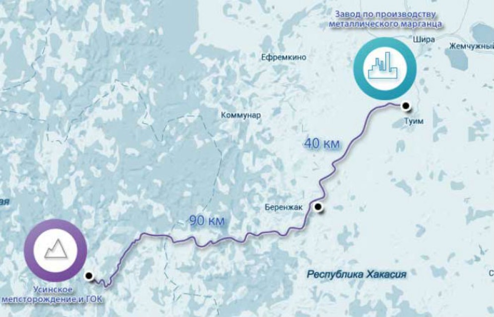 Хакасия может остаться без марганцевого завода: ВЭБ банкротит разработчика Усинского месторождения