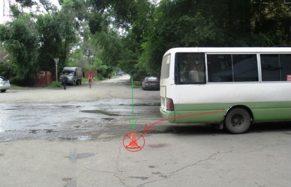 В Абакане автобус не заметил пенсионерку