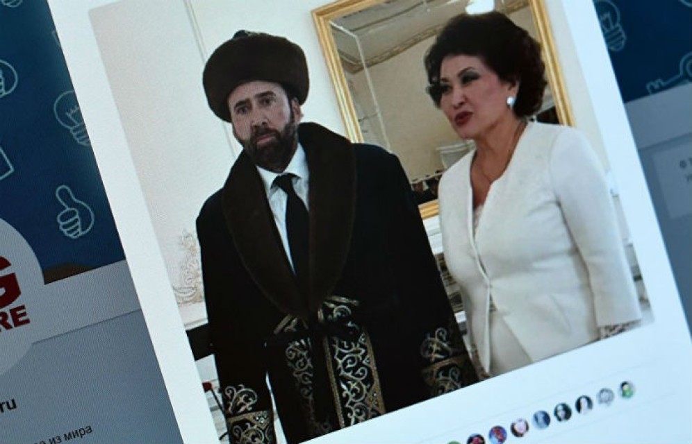 Пользователей соцсетей рассмешил Николас Кейдж в казахском костюме