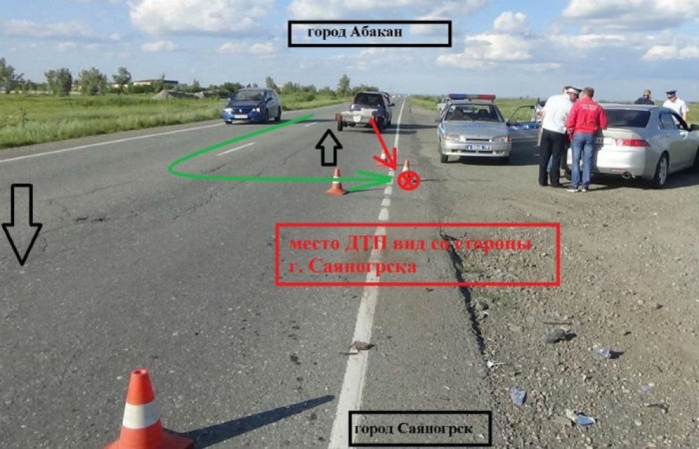 Бесправник устроил ДТП с тремя пострадавшими на трассе Абакан - Саяногорск