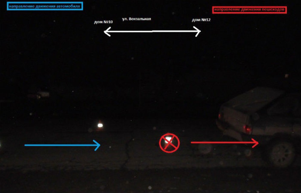 В Хакасии водитель сбил двух пешеходов, которые шли вдоль дороги