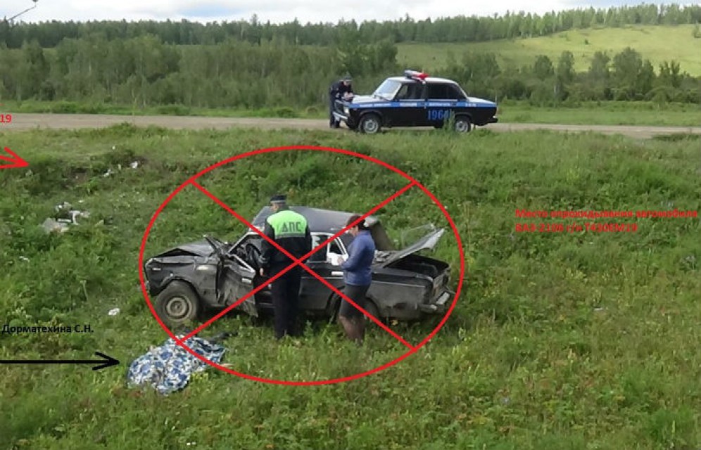 В Хакасии в перевернувшейся "шестерке" погиб водитель