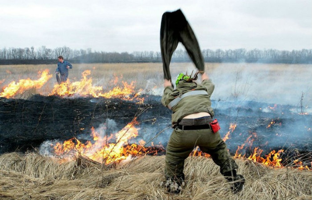 В Абакане спасли от крупного пожара дачное общество 