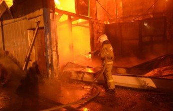 В Хакасии горел цех на площади 240 кв м