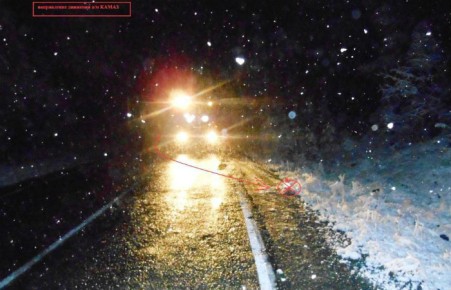В на трассе в Таштыпском районе перевернулся "КАМАЗ", водитель погиб
