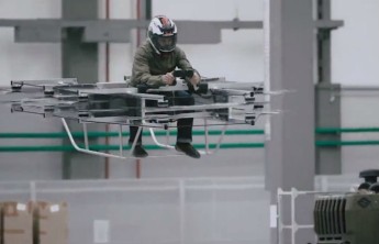 Опубликовано видео испытаний российского "летающего мотоцикла"