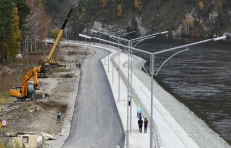 Саяно-Шушенская ГЭС в ноябре откроет обновленную набережную Енисея в Черемушках