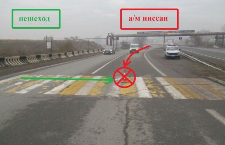 В Абакане водитель сбил пешехода на "зебре"