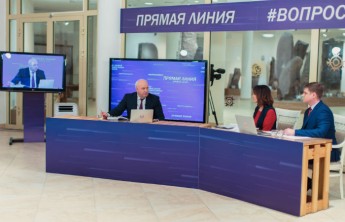 Глава Хакасии ответил на полсотни вопросов во время второй прямой линии