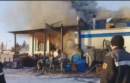 В Черногорске вспыхнул пожар на РМЗ