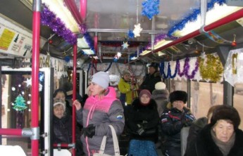 В Абакане троллейбусы украсят к Новому году