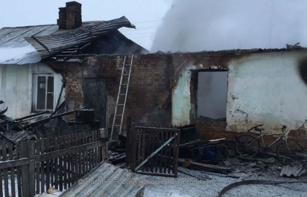 Пятеро детей сгорели в жилом доме под Новосибирском
