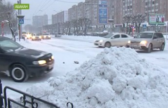 В Абакане за ночь выпала почти месячная норма осадков