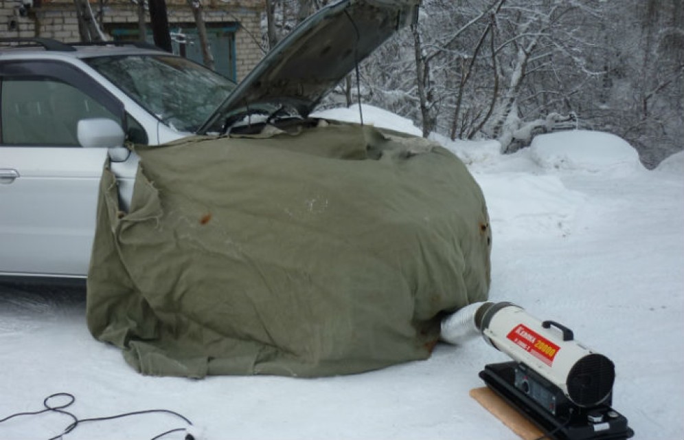 Отогрев автомобиля в Красноярске вырос до 3-х тысяч рублей