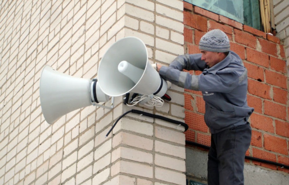В Хакасии продолжается установка систем оповещения населения