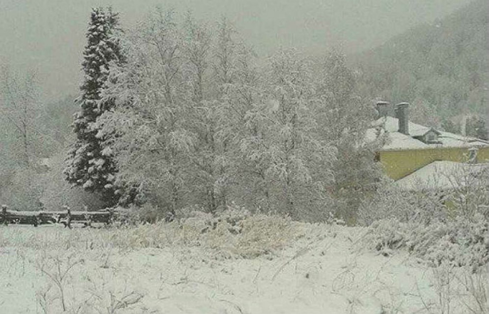 В нескольких районах Хакасии выпал снег