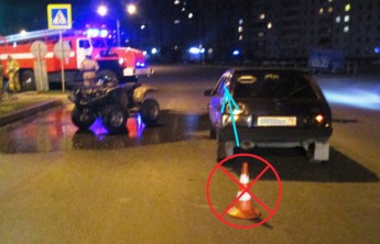 В Абакане в ДТП пострадали водитель и пассажир квадроцикла